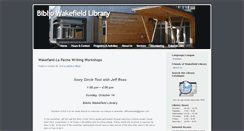 Desktop Screenshot of bibliowakefieldlibrary.ca